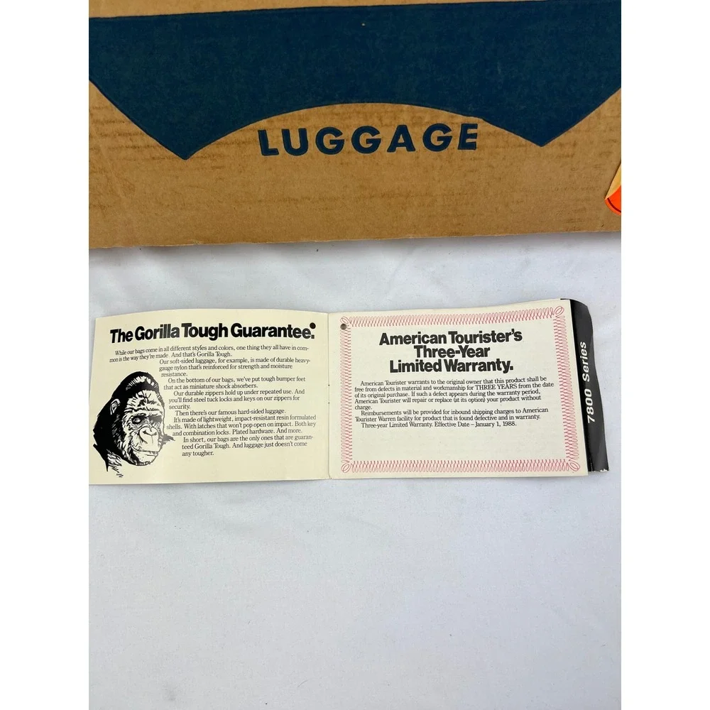 American Tourister Luggage Bag Vintage 7800 Series Navy Blue Nylon Carry-On 1988
